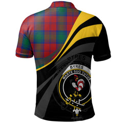 Clan Byres Tartan Polo Shirt - Royal Coat Of Arms Style EE93 Byres Tartan Tartan Polo   