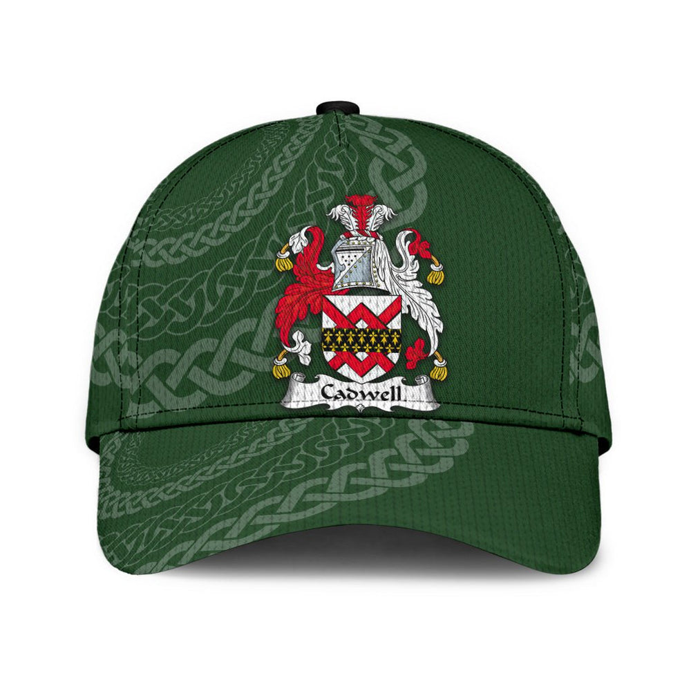 Clan Cadwell Coat Of Arms - Irish Family Crest St Patrick's Day Classic CapCY34 Classic Cap - Cadwell Coat Of Arms St Patrick's Day Classic Cap Irish Cap   
