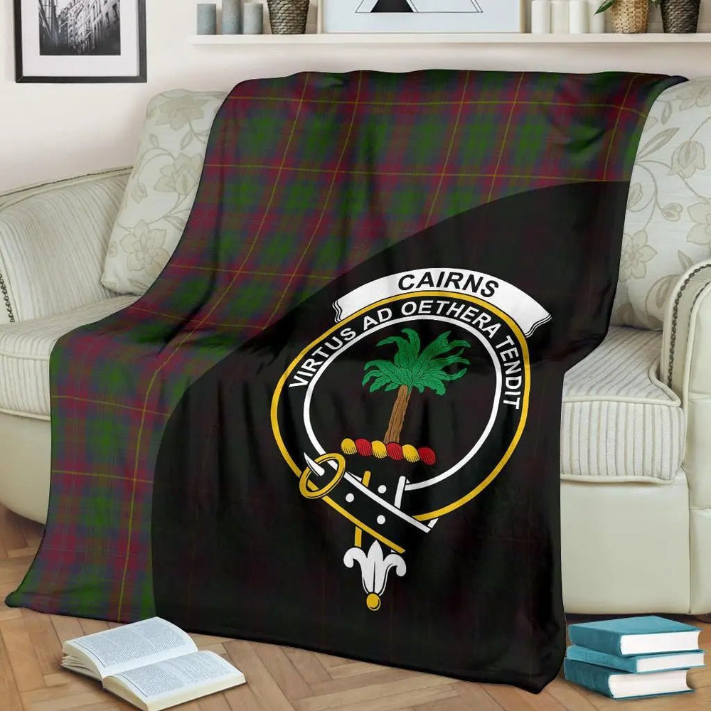 Clan Cairns Tartan Crest Blanket Wave Style EE61 Clan Cairns Tartan Today   