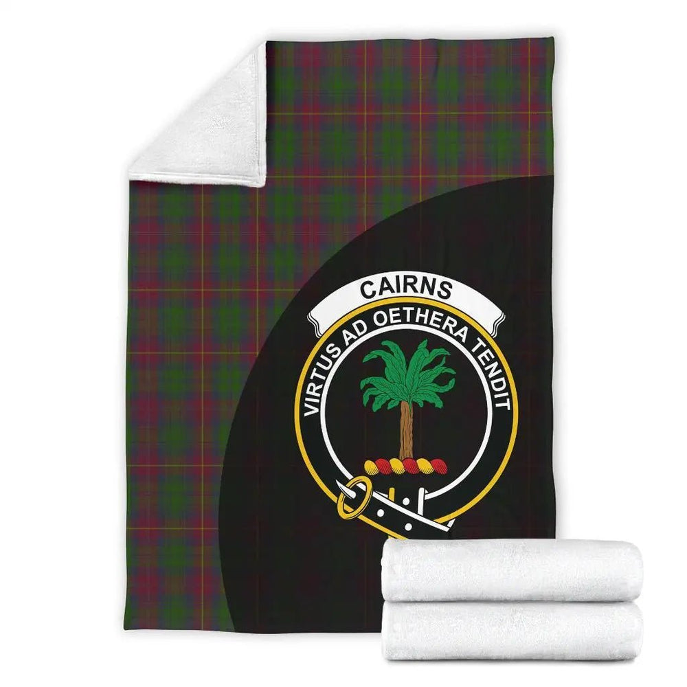 Clan Cairns Tartan Crest Blanket Wave Style EE61 Clan Cairns Tartan Today   