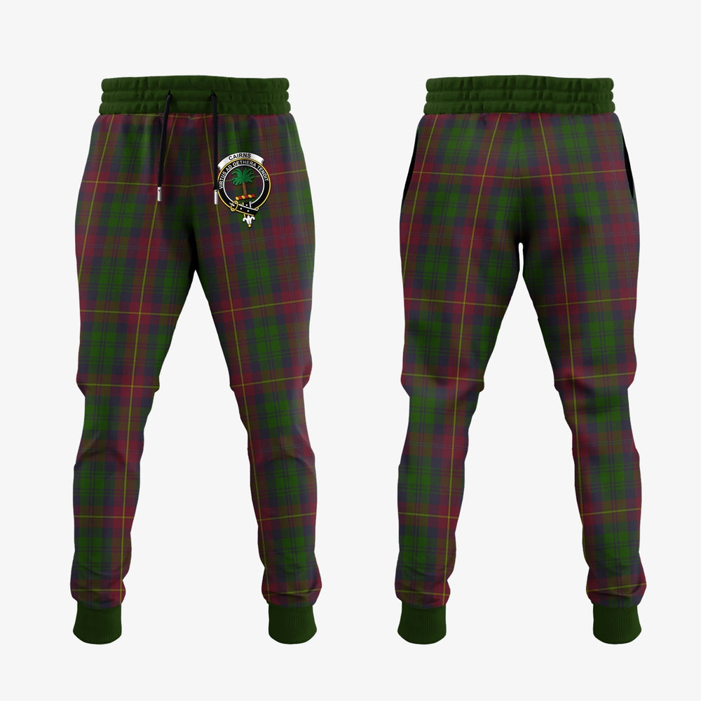 Clan Cairns Tartan Crest Jogger Sweatpants LX81 Clan Cairns Tartan Today   