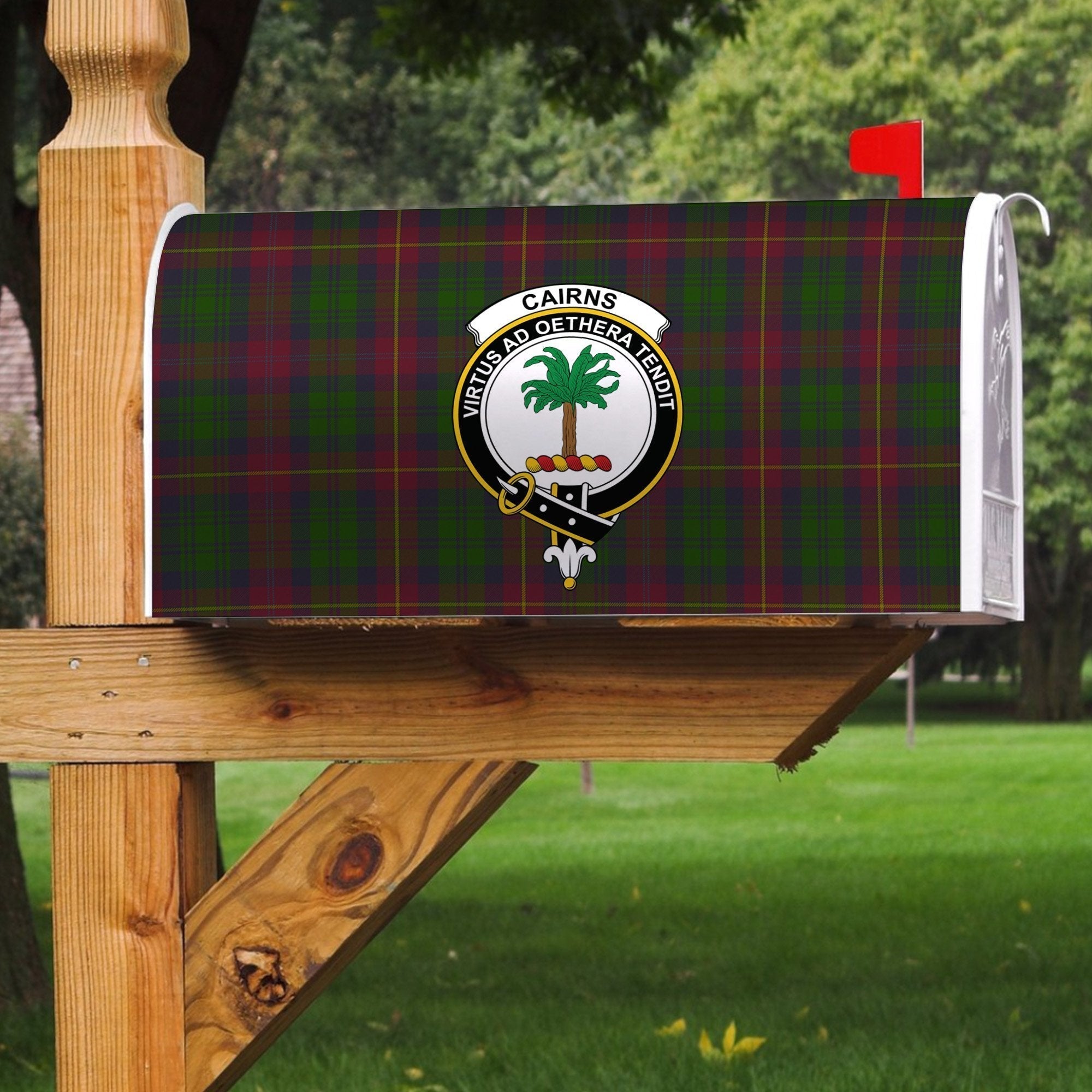 Clan Cairns Tartan Crest Mailbox WF10 Clan Cairns Tartan Today   