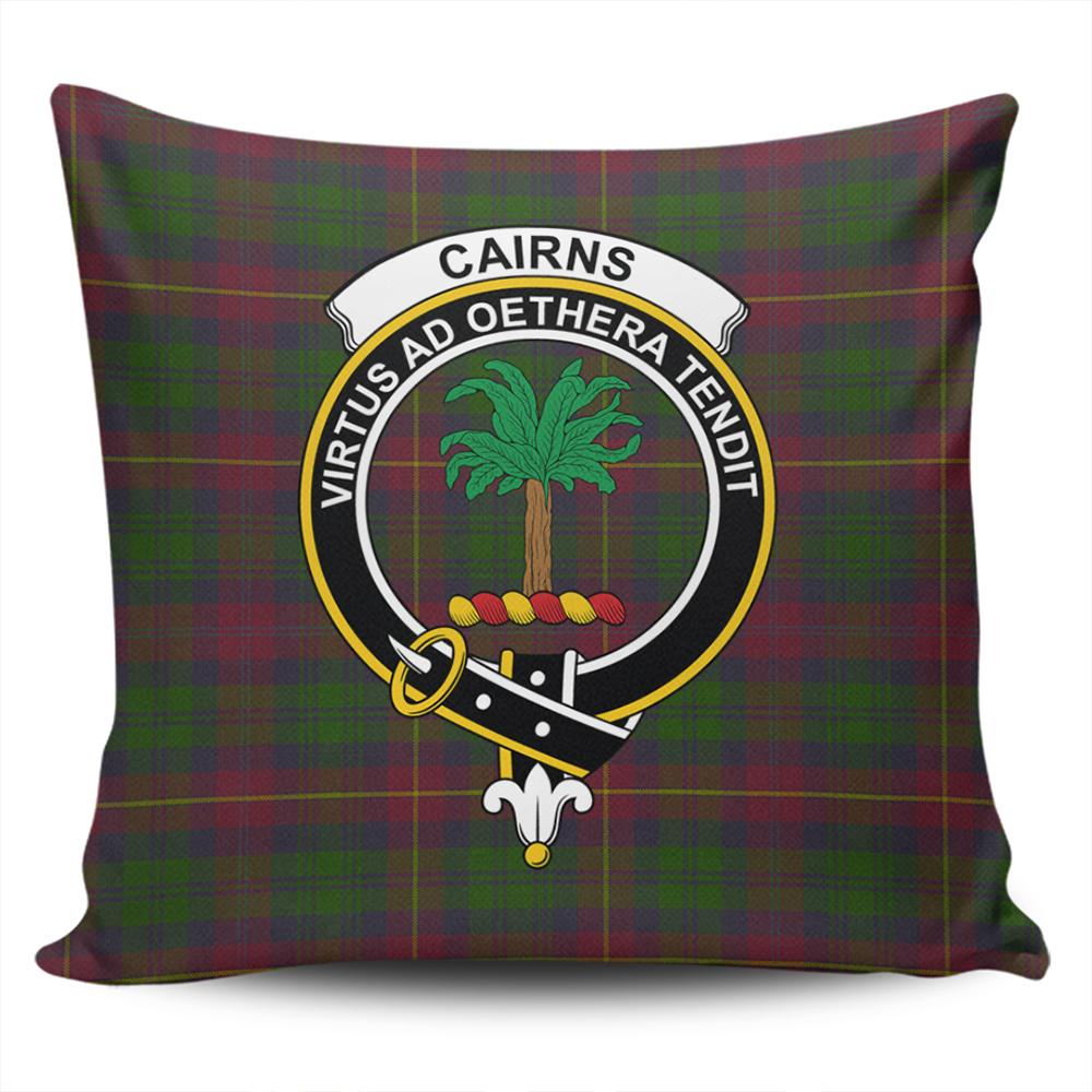 Clan Cairns Tartan Crest Pillow Cover GB51 Clan Cairns Tartan Today   
