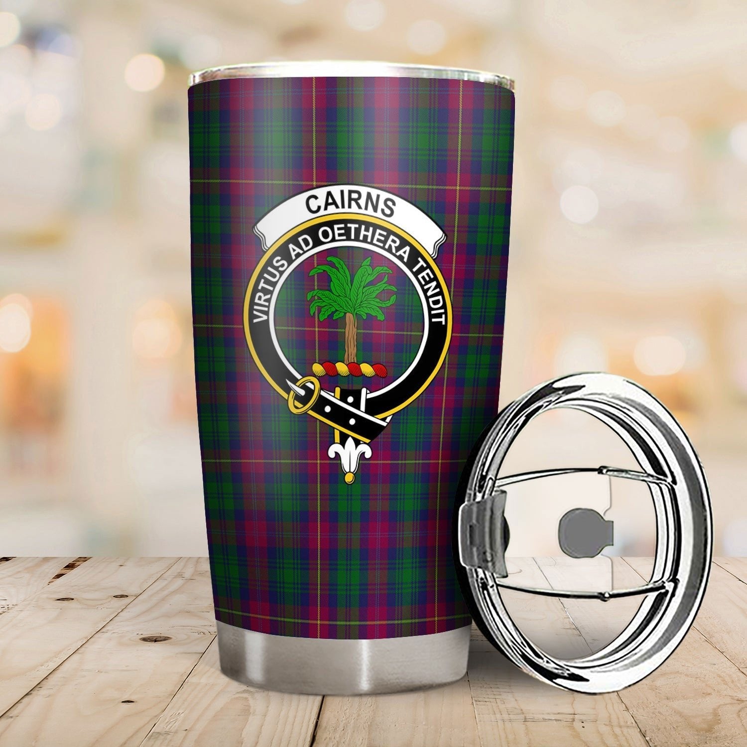 Clan Cairns Tartan Crest Tumbler FX99 Clan Cairns Tartan Today   