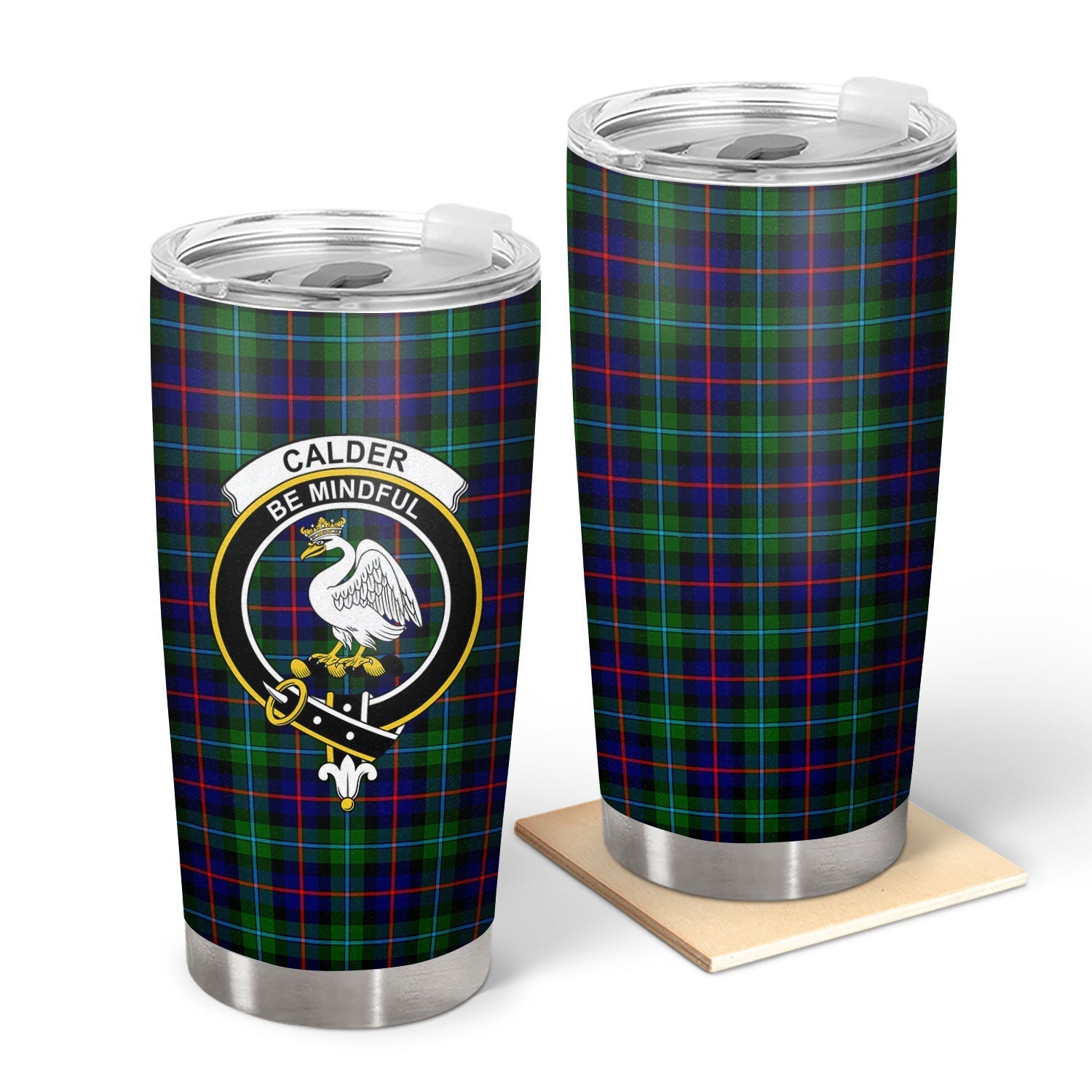Clan Calder (Calder-Campbell) Tartan Crest Tumbler KE77 Clan Calder Tartan Today   