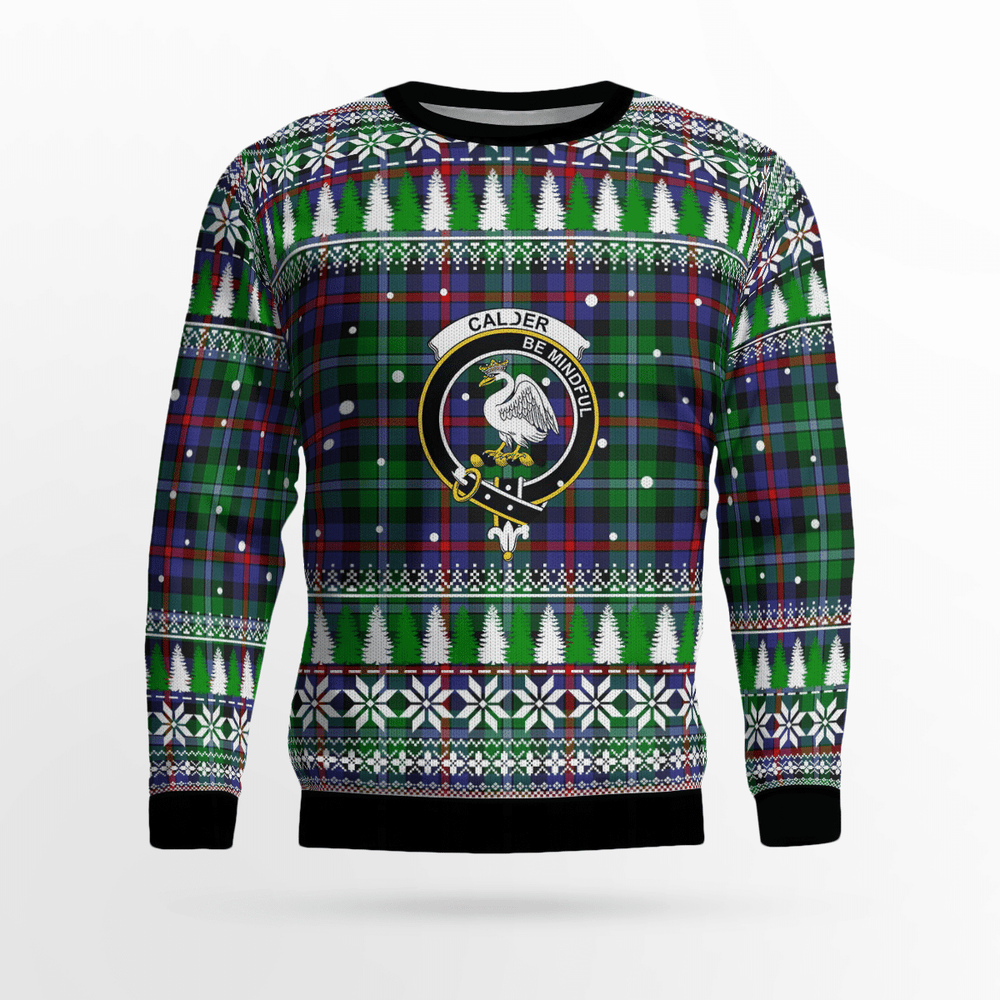 Clan Calder Crest Tartan Christmas Ugly Sweater CX70 Calder Crest Tartan Tartan Ugly Sweater   