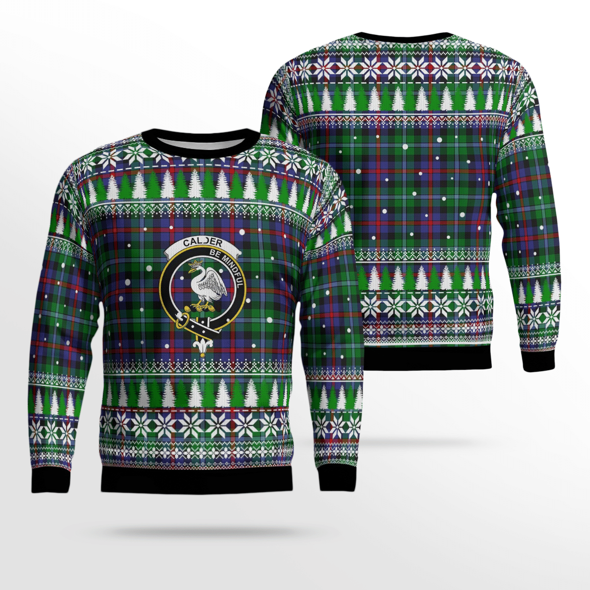 Clan Calder Crest Tartan Christmas Ugly Sweater CX70 Calder Crest Tartan Tartan Ugly Sweater   