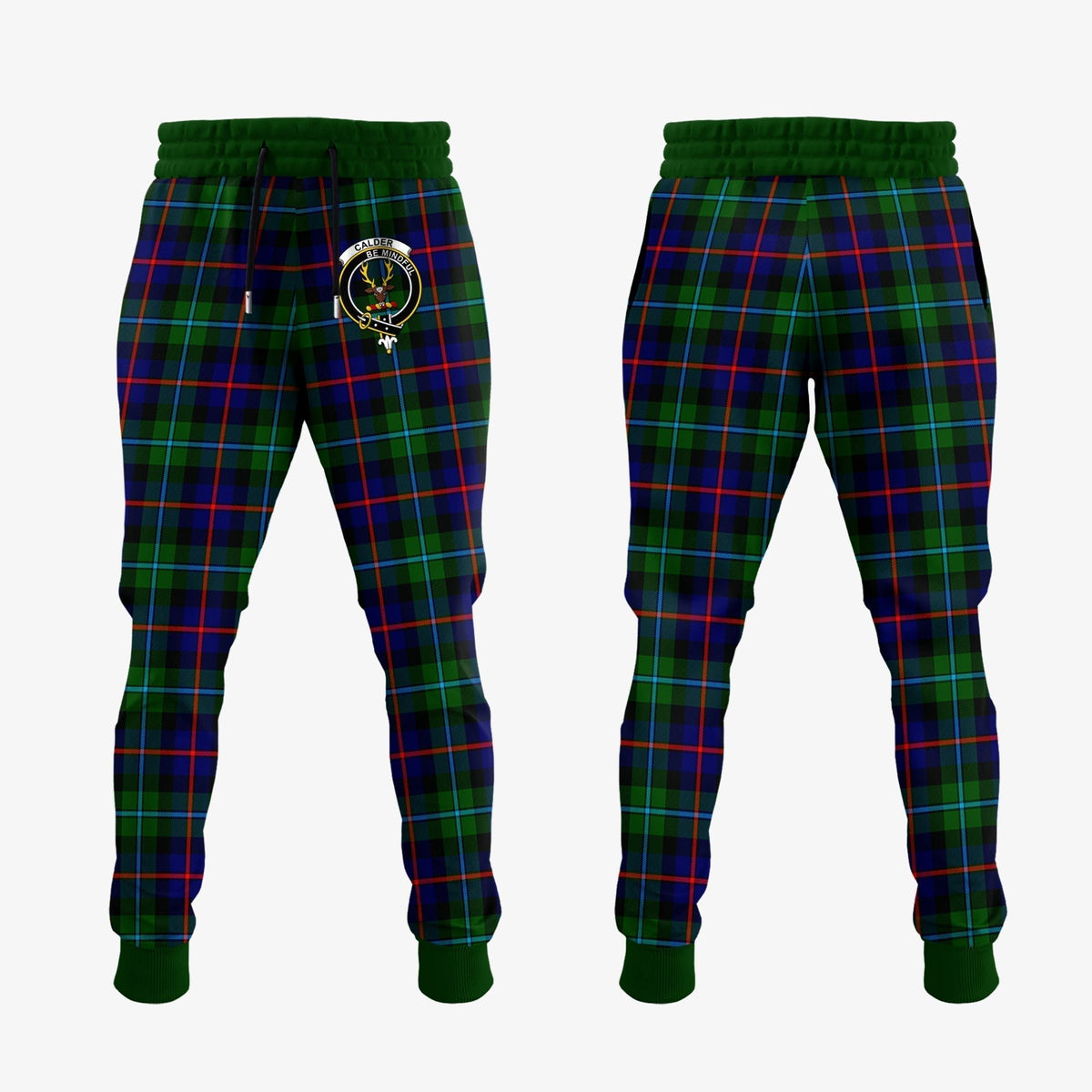Clan Calder Modern Tartan Crest Jogger Sweatpants TP70 Clan Calder Tartan Today   