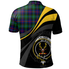 Clan Calder Modern Tartan Polo Shirt - Royal Coat Of Arms Style YB33 Calder Modern Tartan Tartan Polo   