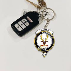 Clan Calder Tartan Crest Keychain GD53 Clan Calder Tartan Today   