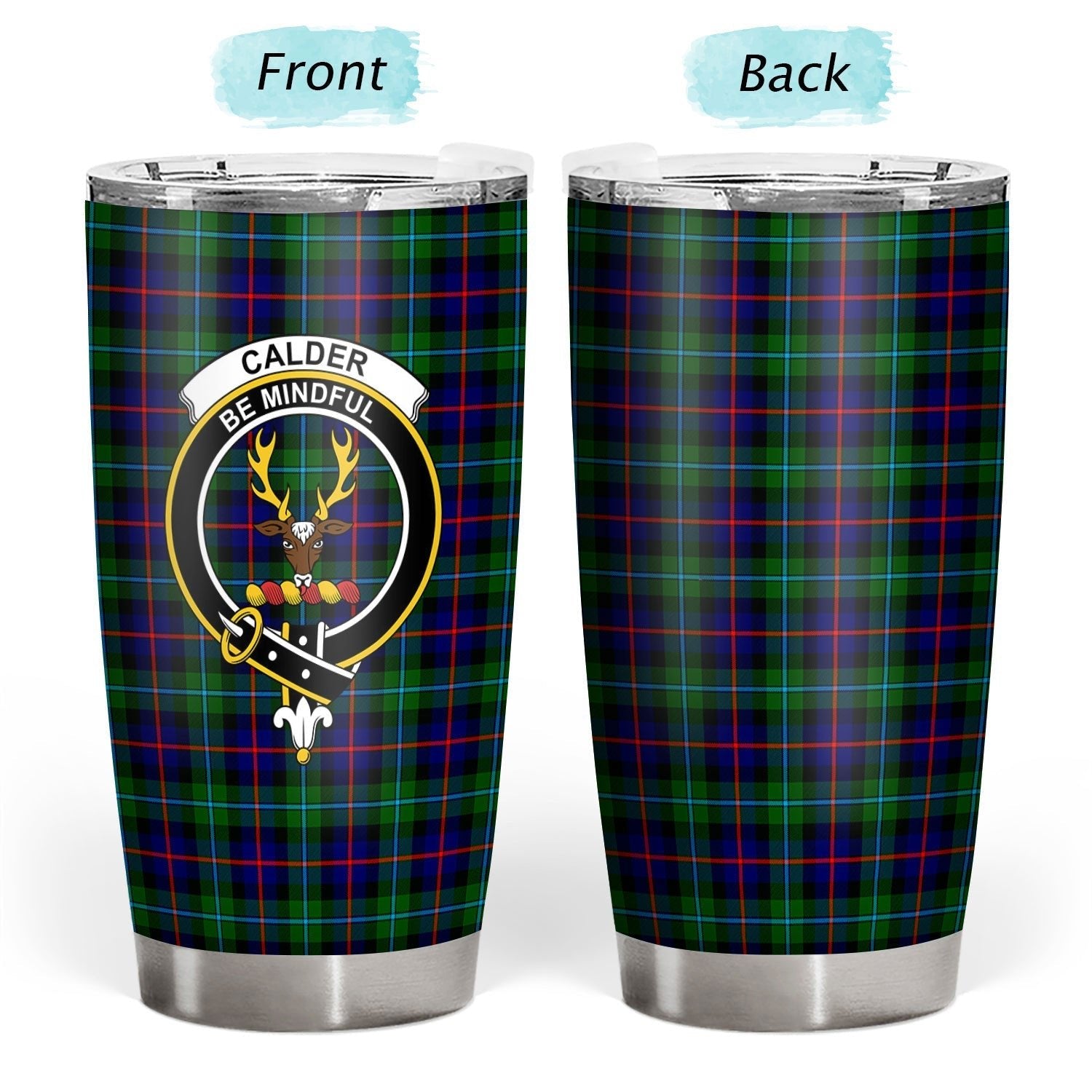 Clan Calder Tartan Crest Tumbler TO35 Clan Calder Tartan Today   