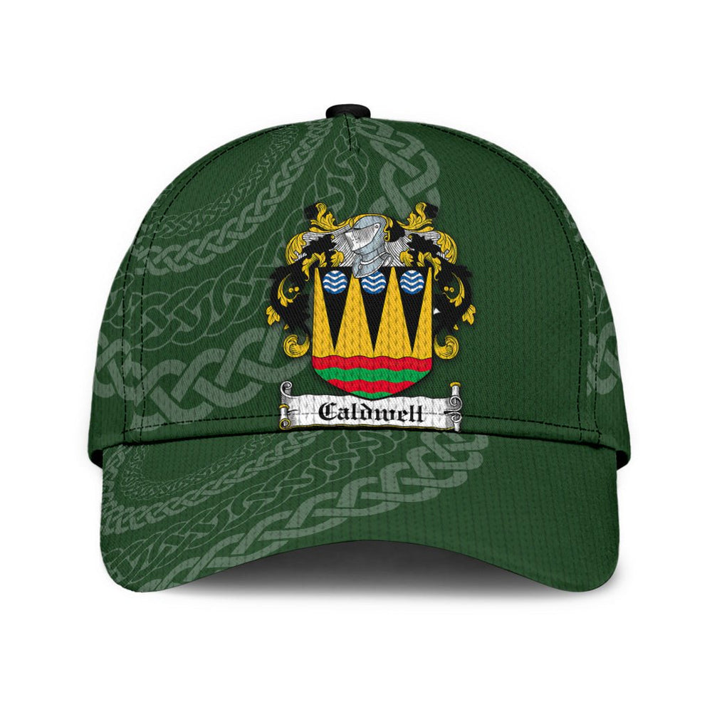 Clan Caldwell Coat Of Arms - Irish Family Crest St Patrick's Day Classic CapSN50 Classic Cap - Caldwell Coat Of Arms St Patrick's Day Classic Cap Irish Cap   