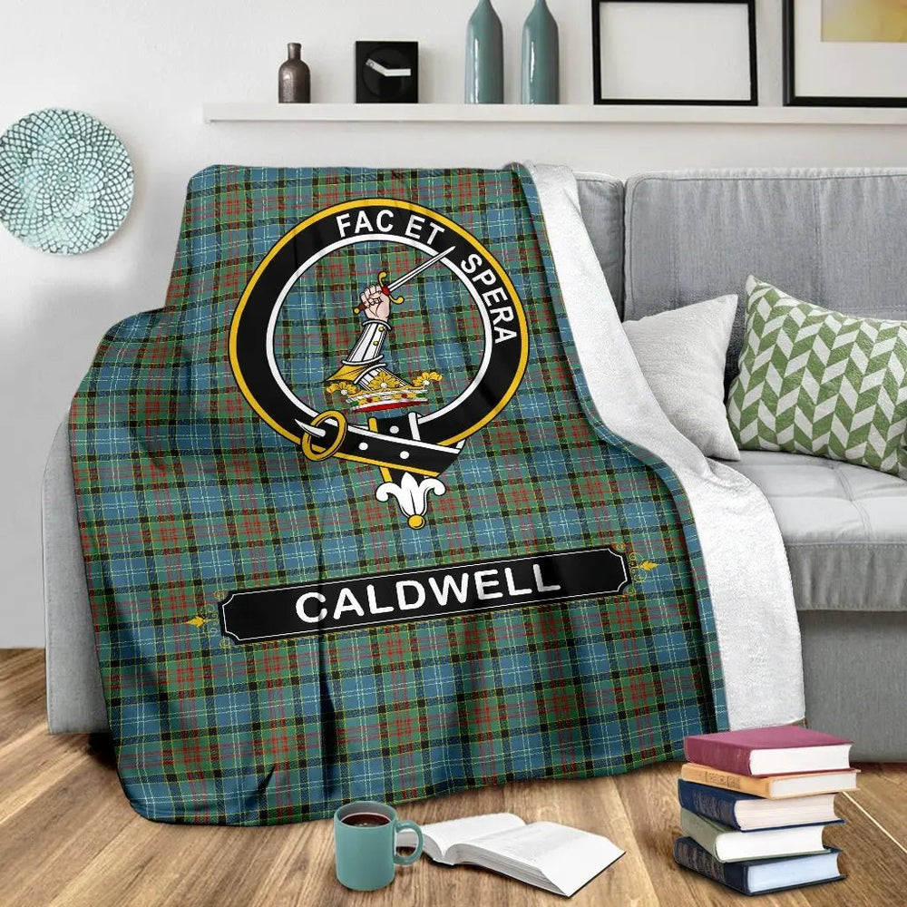 Clan Caldwell Family Tartan Crest BlanketsBA26  Tartan Today   