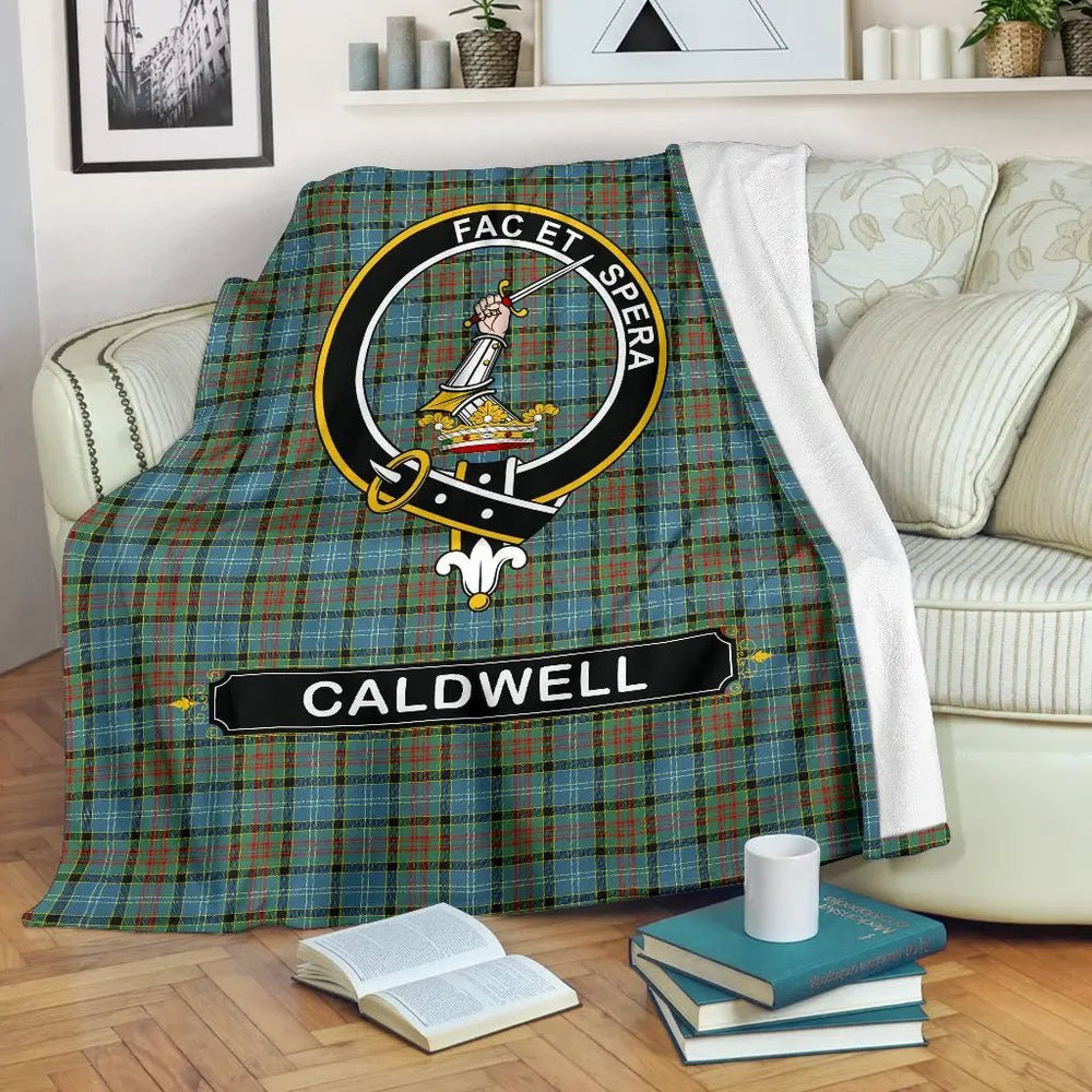 Clan Caldwell Family Tartan Crest BlanketsBA26  Tartan Today   