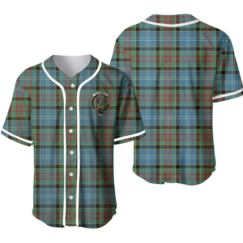Clan Caldwell Tartan Unisex Baseball Jersey GL51OB69 Clan Hall Tartan Today   