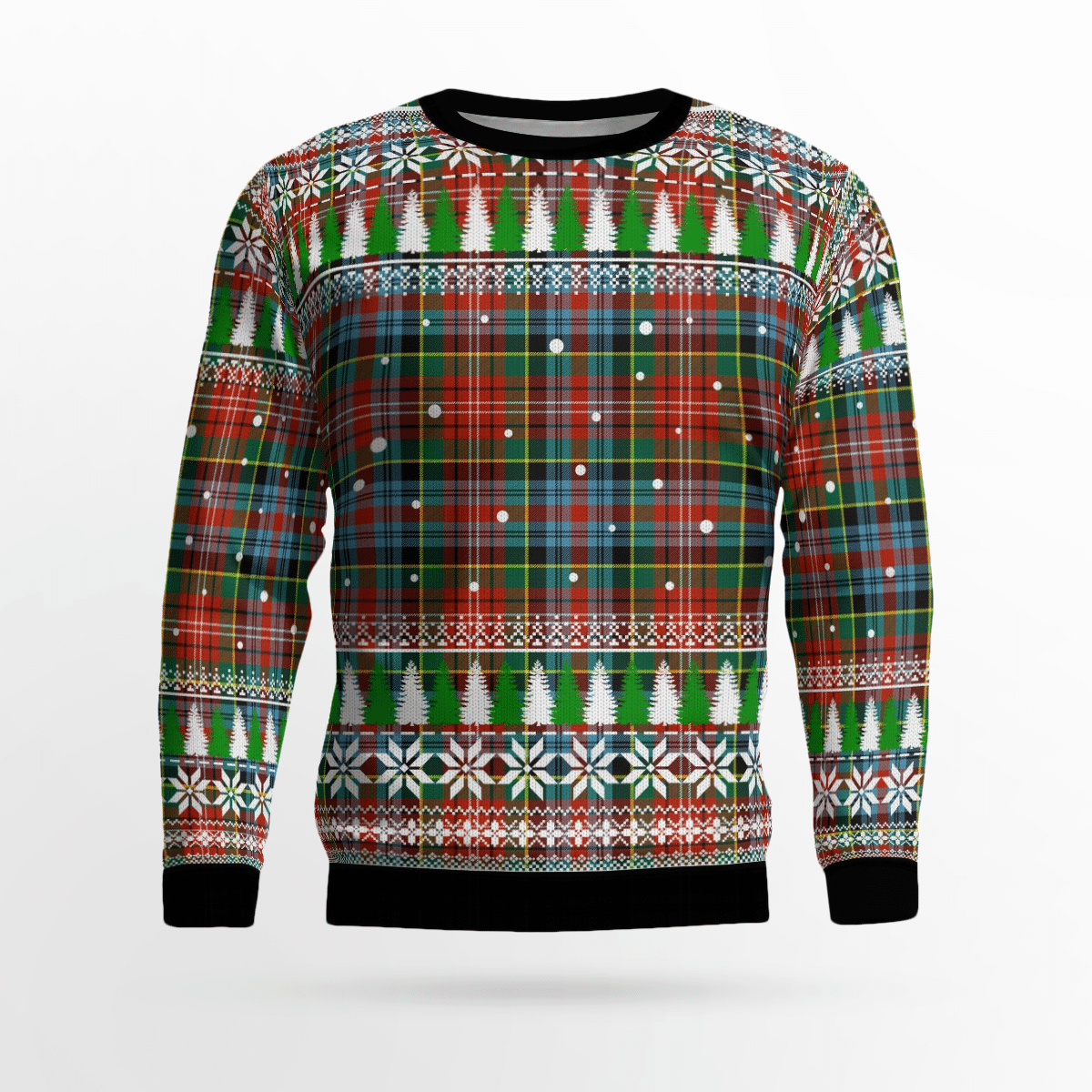 Clan Caledonia Ancient Tartan Christmas Ugly Sweater YH95 Caledonia Ancient Tartan Tartan Ugly Sweater   