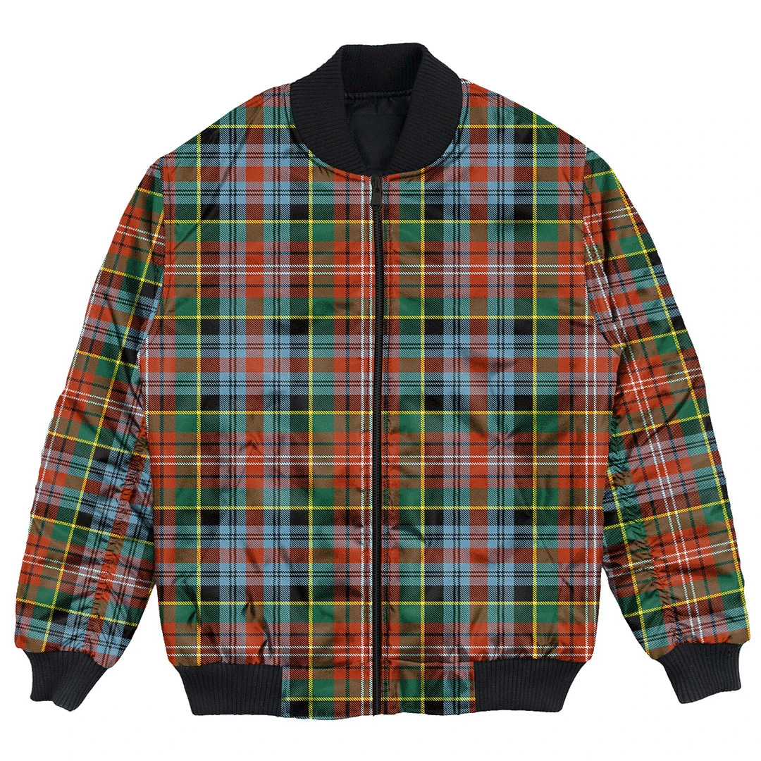 Clan Caledonia Ancient Tartan Clan Bomber Jacket DO54 Caledonia Ancient Tartan Tartan Bomber Jacket   