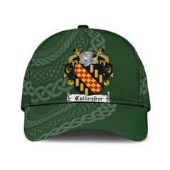 Clan Callender Coat Of Arms - Irish Family Crest St Patrick's Day Classic CapKN58 Classic Cap - Callender Coat Of Arms St Patrick's Day Classic Cap Irish Cap   