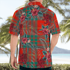 Clan Cameron Ancient Tartan Scottish Lion Hawaiian Shirt NB98 Cameron Ancient Tartan Tartan Hawaii Shirt   