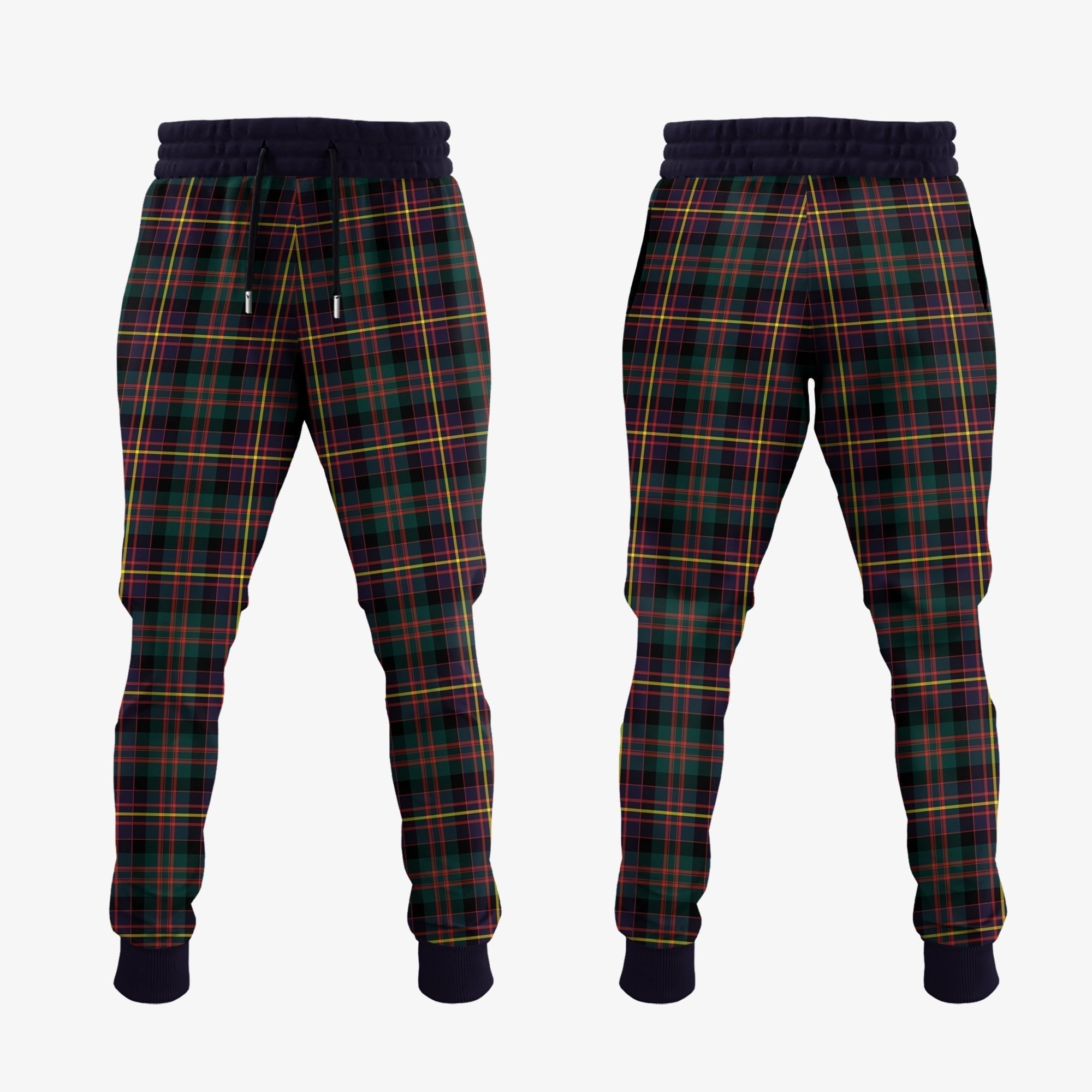 Clan Cameron Highlanders Of Ottawa Tartan Crest Jogger Sweatpants LW23 Clan Cameron Tartan Today   