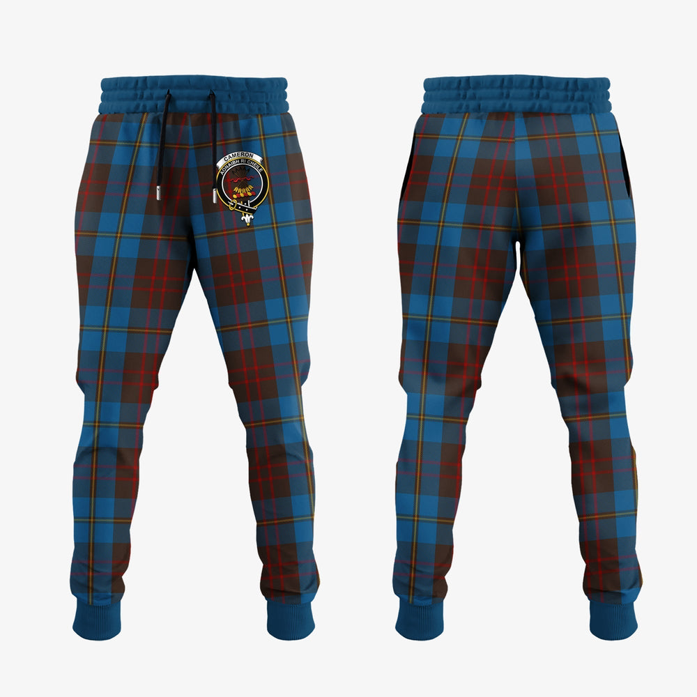 Clan Cameron Hunting Tartan Crest Jogger Sweatpants DT92 Clan Cameron Tartan Today   