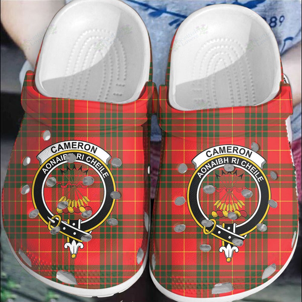 Clan Cameron Modern Tartan Crest Clogs Classic UQ64 Cameron Modern Tartan Tartan Today   
