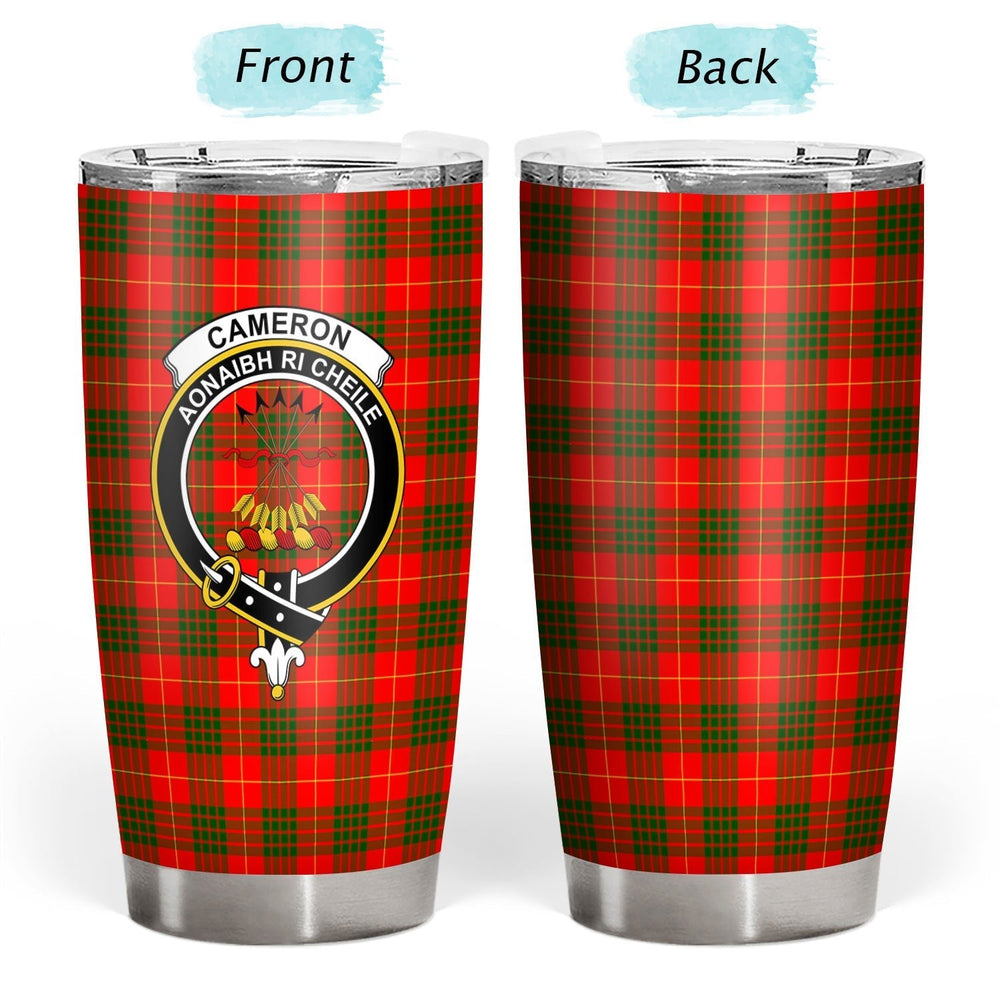 Clan Cameron Modern Tartan Crest Tumbler JM29 Clan Cameron Tartan Today   