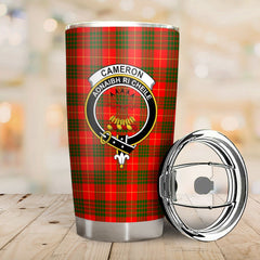 Clan Cameron Modern Tartan Crest Tumbler JM29 Clan Cameron Tartan Today   
