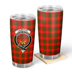 Clan Cameron Modern Tartan Crest Tumbler JM29 Clan Cameron Tartan Today   