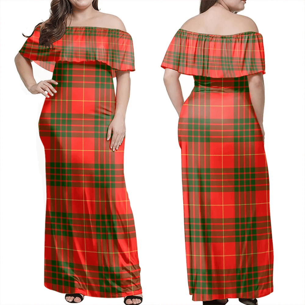 Clan Cameron Modern Tartan Hawaii Dress AY52 Clan Cameron Tartan Hawaii Dress   