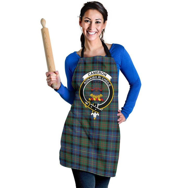 Clan Cameron of Erracht Ancient Tartan Crest Apron GJ65 Clan Cameron Tartan Today   