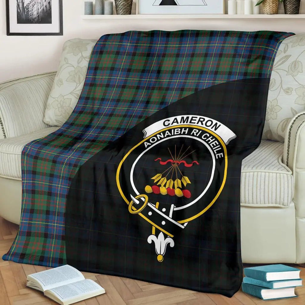 Clan Cameron of Erracht Ancient Tartan Crest Blanket Wave Style KT34 Clan Cameron Tartan Today   
