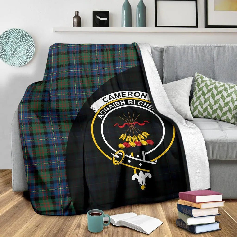 Clan Cameron of Erracht Ancient Tartan Crest Blanket Wave Style KT34 Clan Cameron Tartan Today   