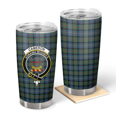 Clan Cameron of Erracht Ancient Tartan Crest Tumbler