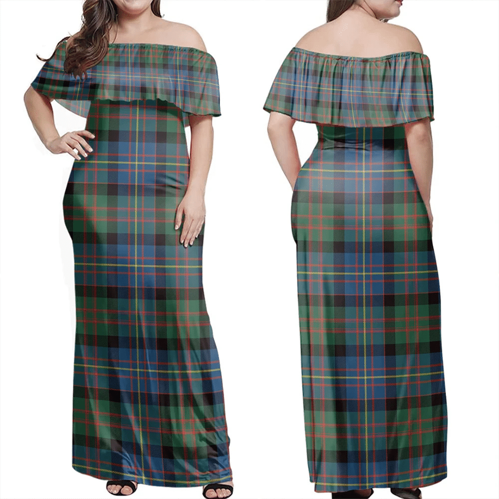 Clan Cameron Of Erracht Ancient Tartan Hawaii Dress HV38 Clan Cameron Tartan Hawaii Dress   