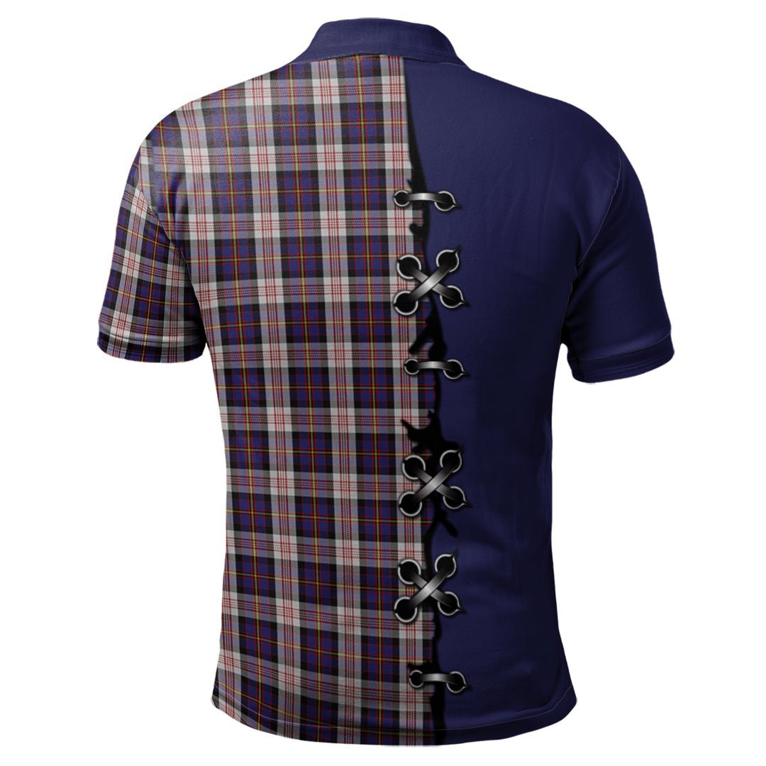Clan Cameron of Erracht Dress Tartan Polo Shirt - Lion Rampant And Celtic Thistle Style UP12 Cameron of Erracht Dress Tartan Tartan Polo   