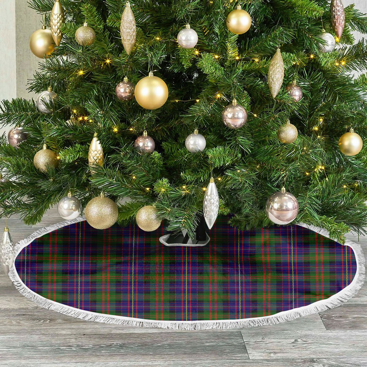 Clan Cameron of Erracht Modern Tartan Christmas Tree Skirt CB52 Cameron of Erracht Modern Tartan Tartan Christmas   