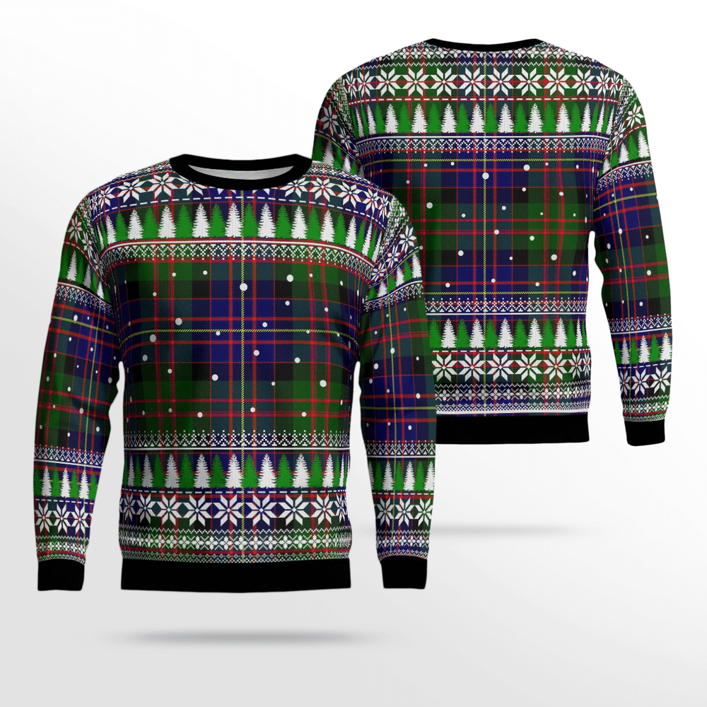 Clan Cameron of Erracht Modern Tartan Christmas Ugly Sweater WX57 Cameron of Erracht Modern Tartan Tartan Ugly Sweater   