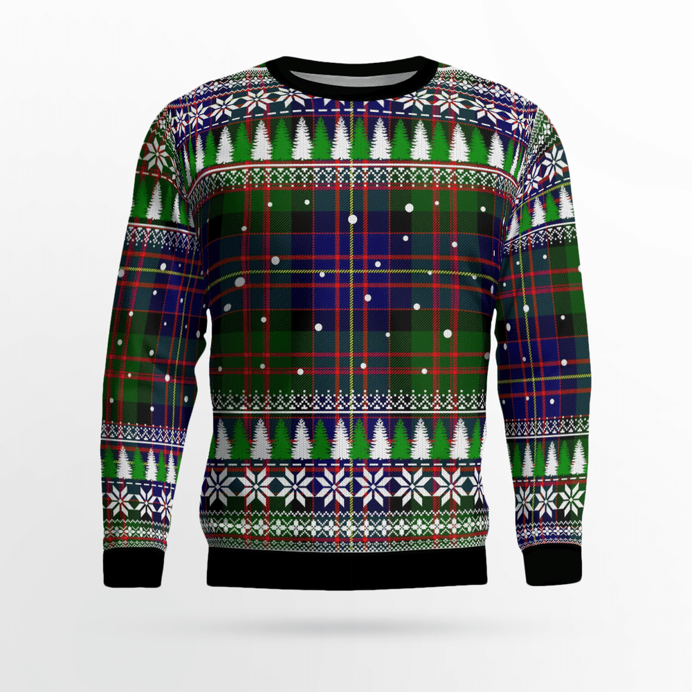 Clan Cameron of Erracht Modern Tartan Christmas Ugly Sweater WX57 Cameron of Erracht Modern Tartan Tartan Ugly Sweater   