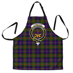 Clan Cameron of Erracht Modern Tartan Crest Apron BZ81 Clan Cameron Tartan Today   