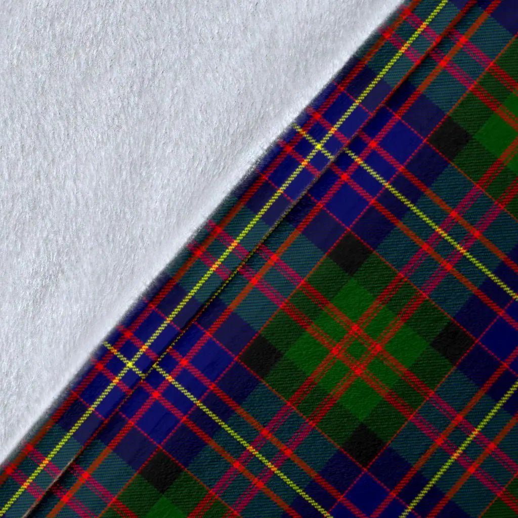Clan Cameron of Erracht Modern Tartan Crest Blanket Wave Style BK59 Clan Cameron Tartan Today   