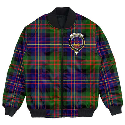Clan Cameron of Erracht Modern Tartan Crest Bomber Jacket BU83