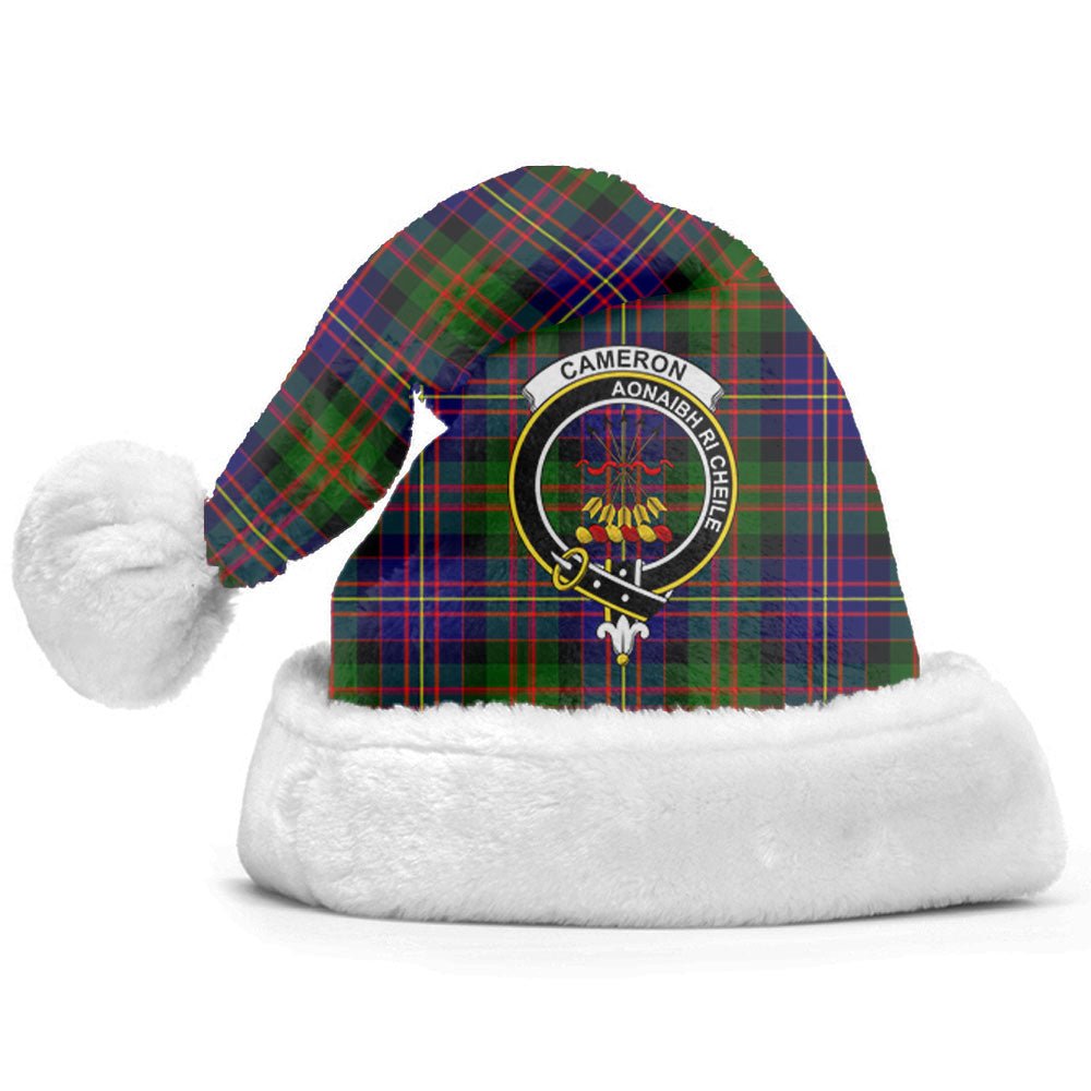Clan Cameron of Erracht Modern Tartan Crest Christmas Santa Hat UW84 Cameron of Erracht Modern Tartan Tartan Santa Hat   