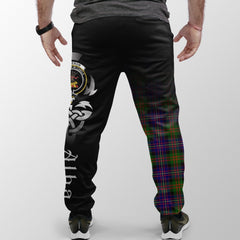 Clan Cameron Of Erracht Modern Tartan Crest Jogger Sweatpants  Alba Celtic Style HI38 Clan Cameron Tartan Today   