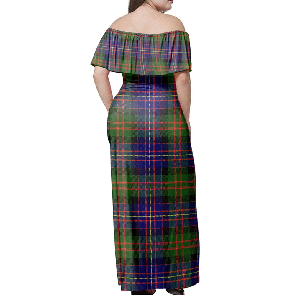 Clan Cameron Of Erracht Modern Tartan Hawaii Dress GE34 Clan Cameron Tartan Hawaii Dress   