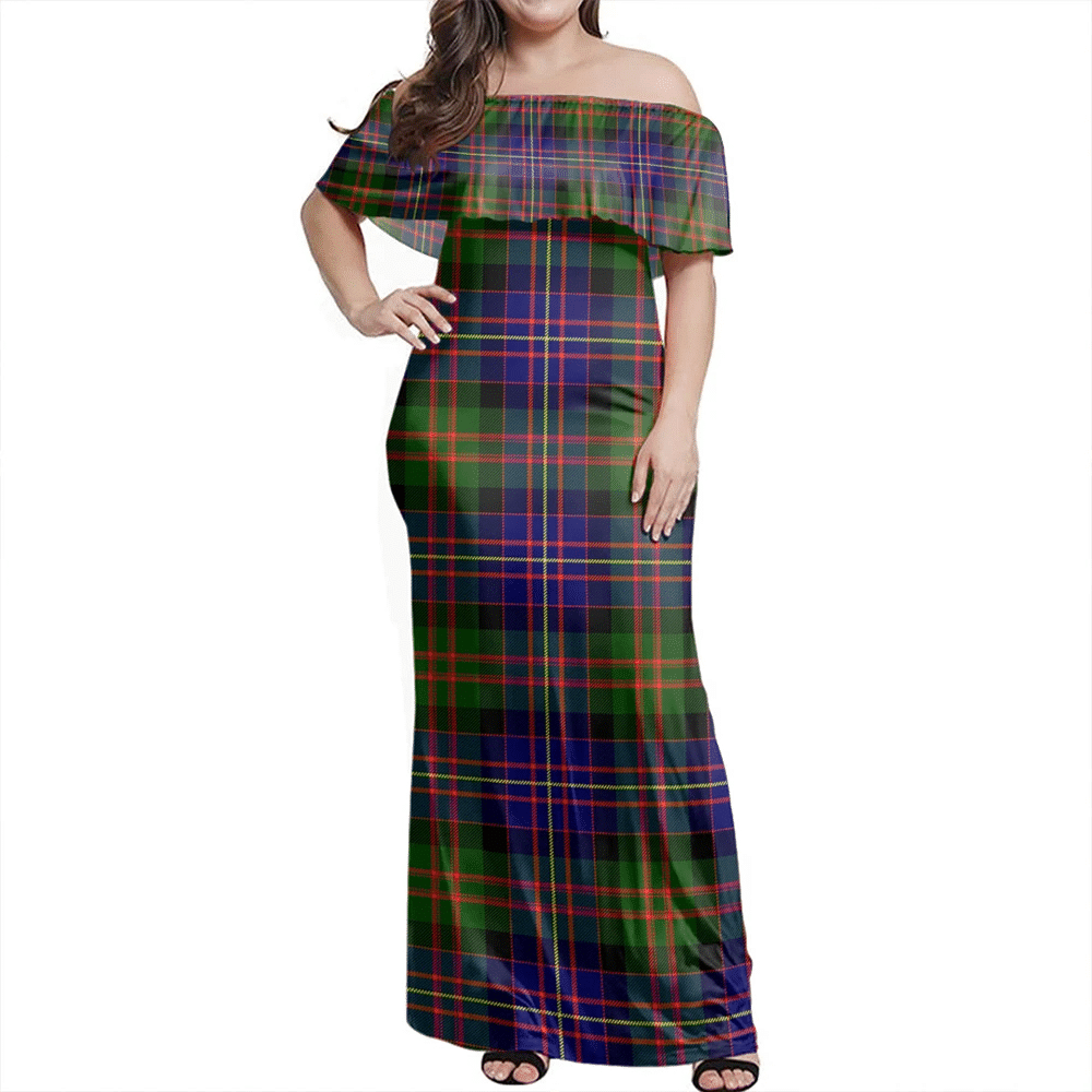 Clan Cameron Of Erracht Modern Tartan Hawaii Dress GE34 Clan Cameron Tartan Hawaii Dress   