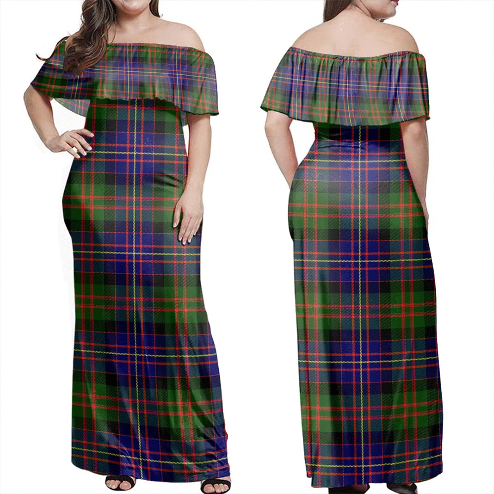 Clan Cameron Of Erracht Modern Tartan Hawaii Dress GE34 Clan Cameron Tartan Hawaii Dress   