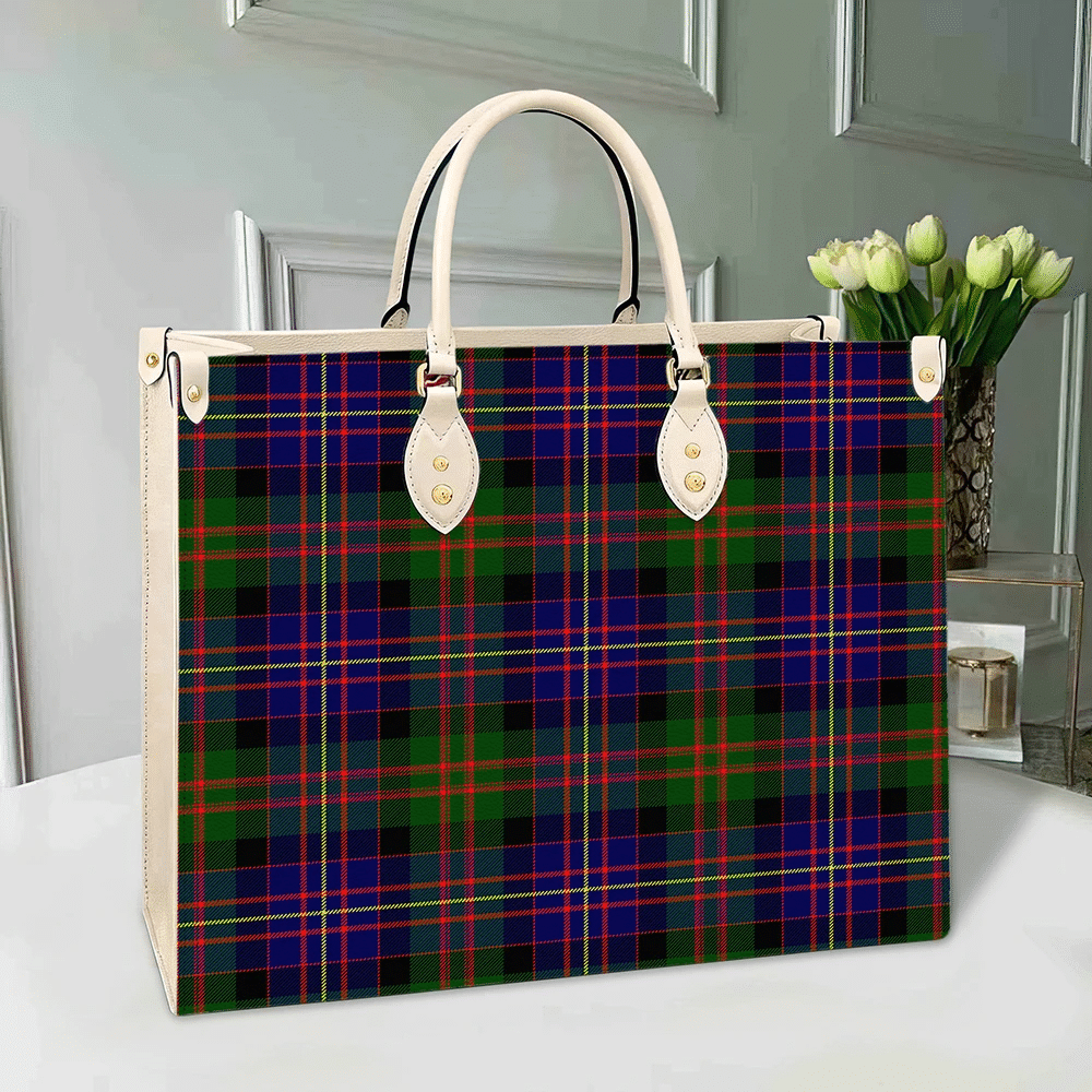 Clan Cameron Of Erracht Modern Tartan Leather Bag TV84 Clan Cameron Tartan Today   