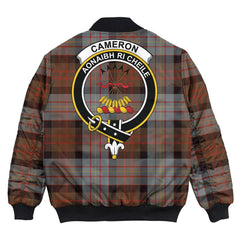 Clan Cameron of Erracht Weathered Tartan Crest Bomber Jacket FE45 Cameron of Erracht Weathered Tartan Tartan Bomber Jacket   