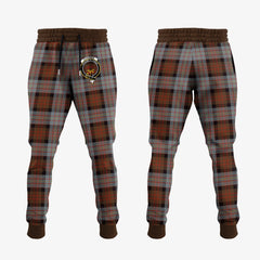 Clan Cameron Of Erracht Weathered Tartan Crest Jogger Sweatpants AG51 Clan Cameron Tartan Today   